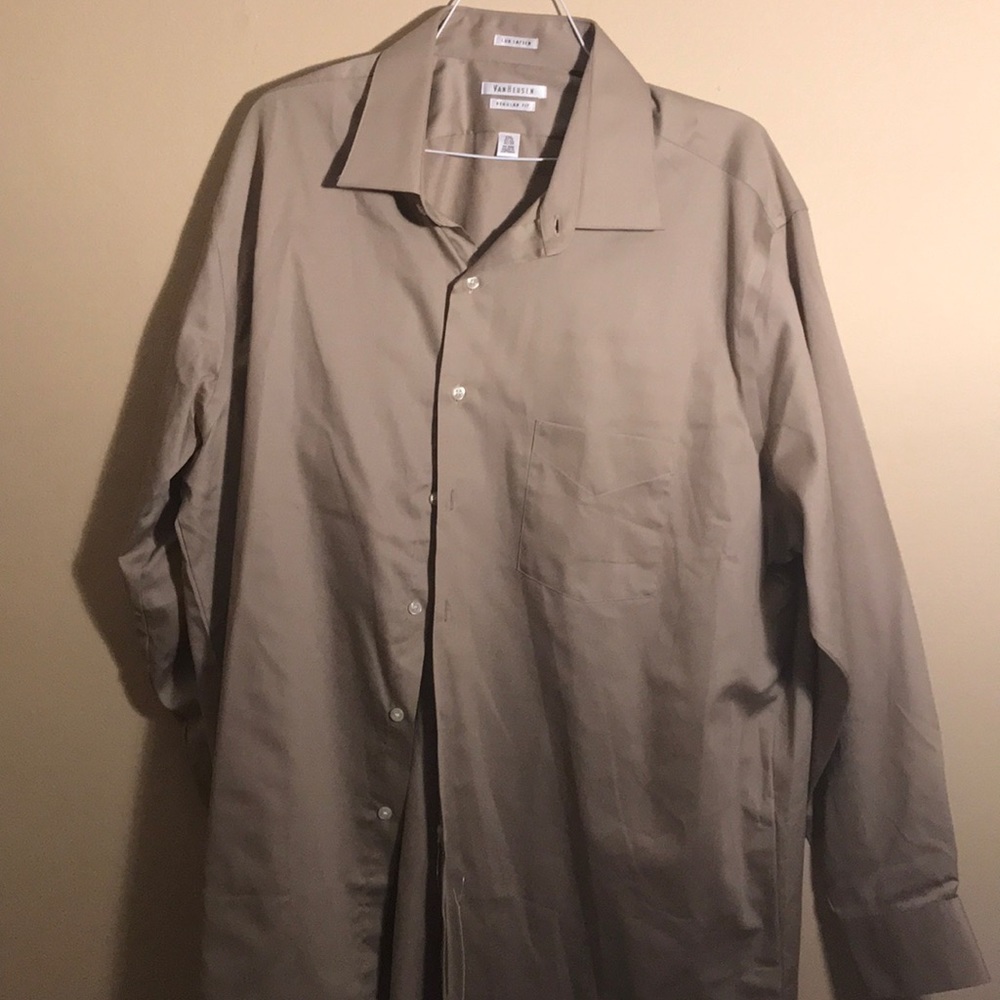 Brown dress shirt